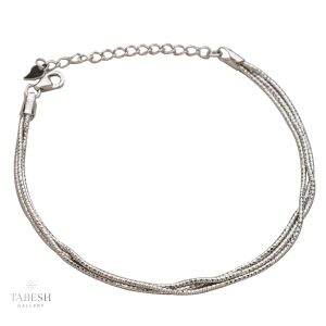 دستبند نقره سه لاین کد 311