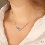 گردنبند-نقره-برگ-زیتون-کد-211