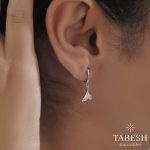 گوشواره نقره دم وال کد 111