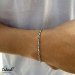 دستبند نقره مردانه كد 0311