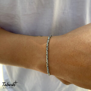 دستبند نقره مردانه كد 0311