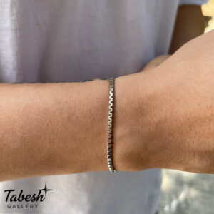 دستبند نقره مردانه كد 0314