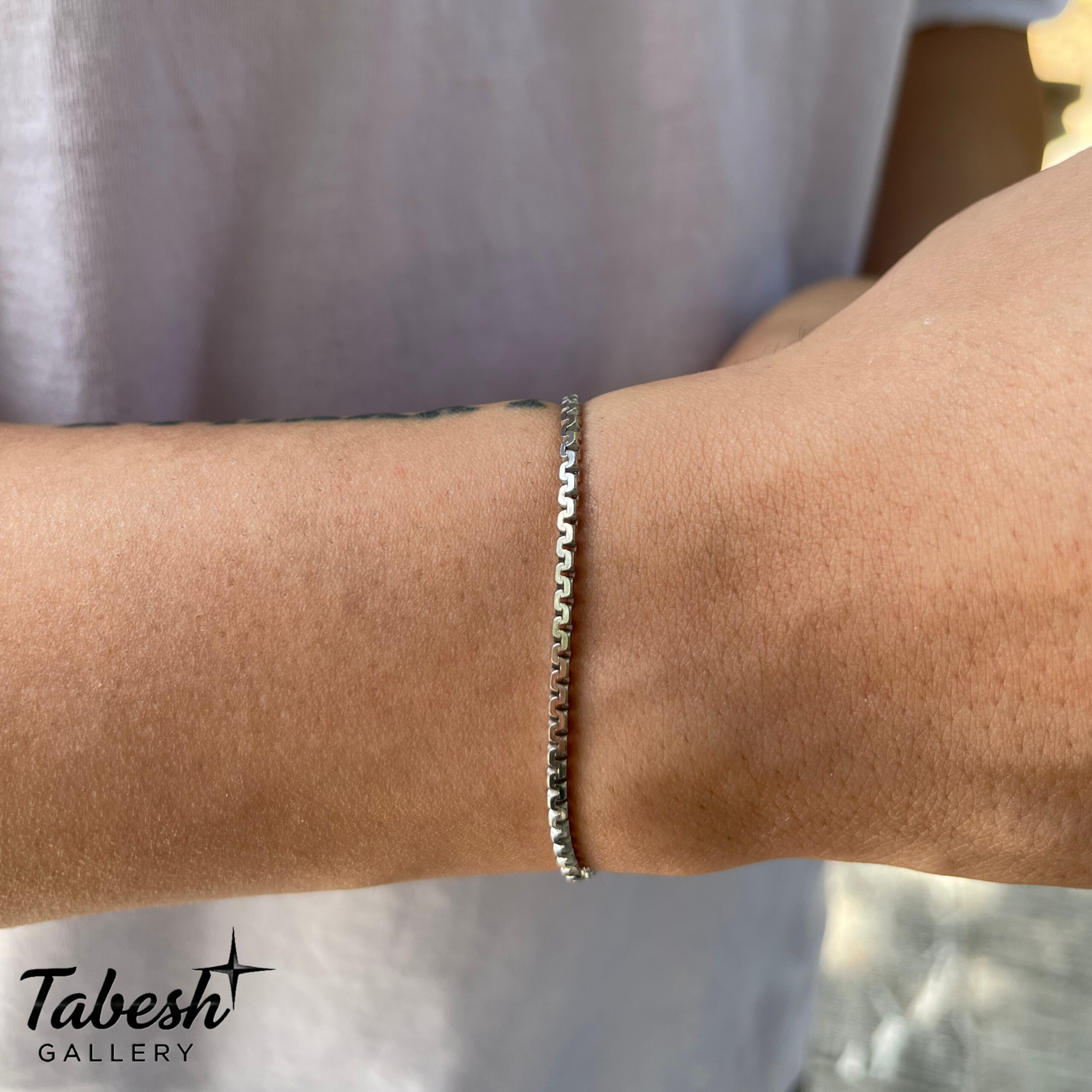 دستبند نقره مردانه كد 0314