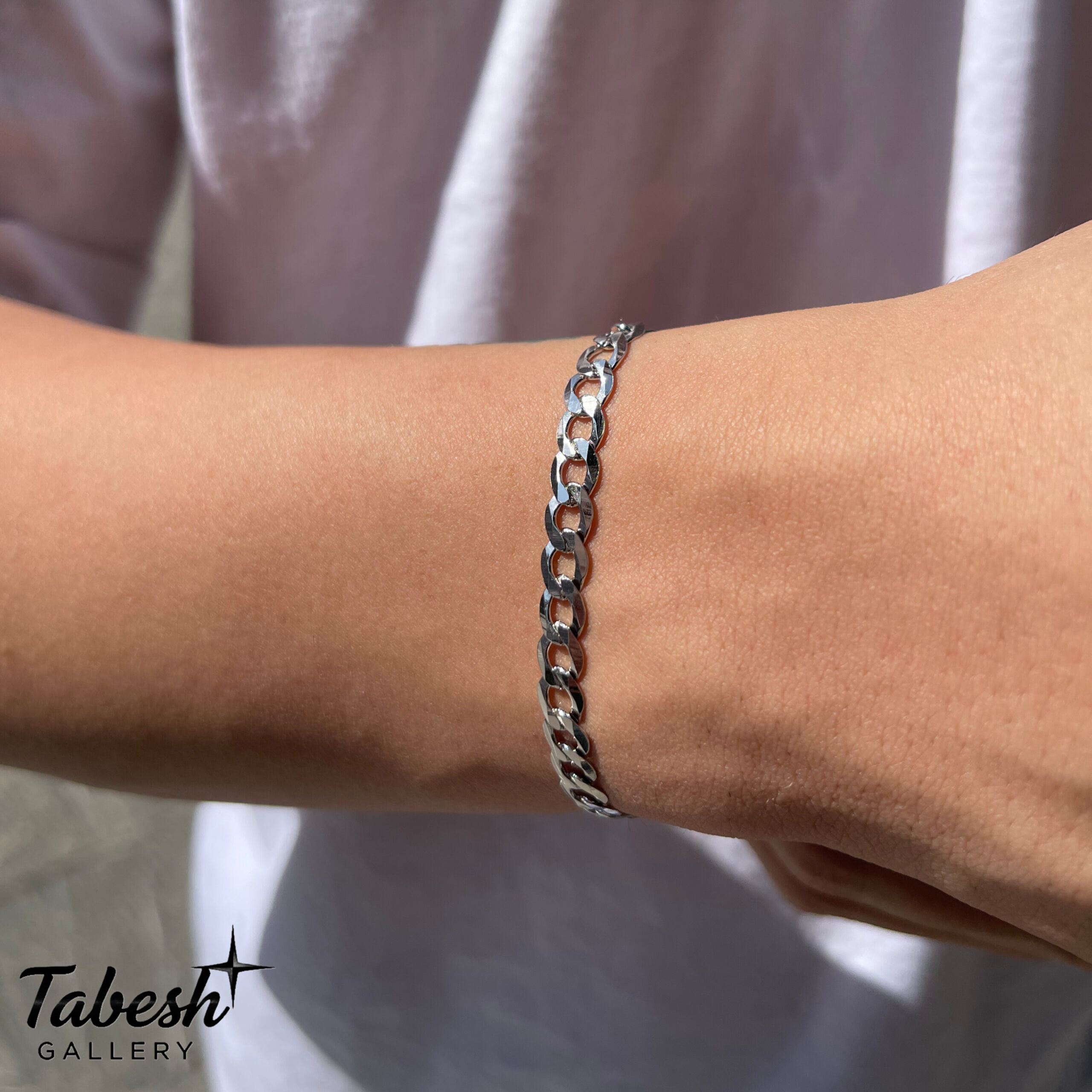 دستبند نقره مردانه كد 0317