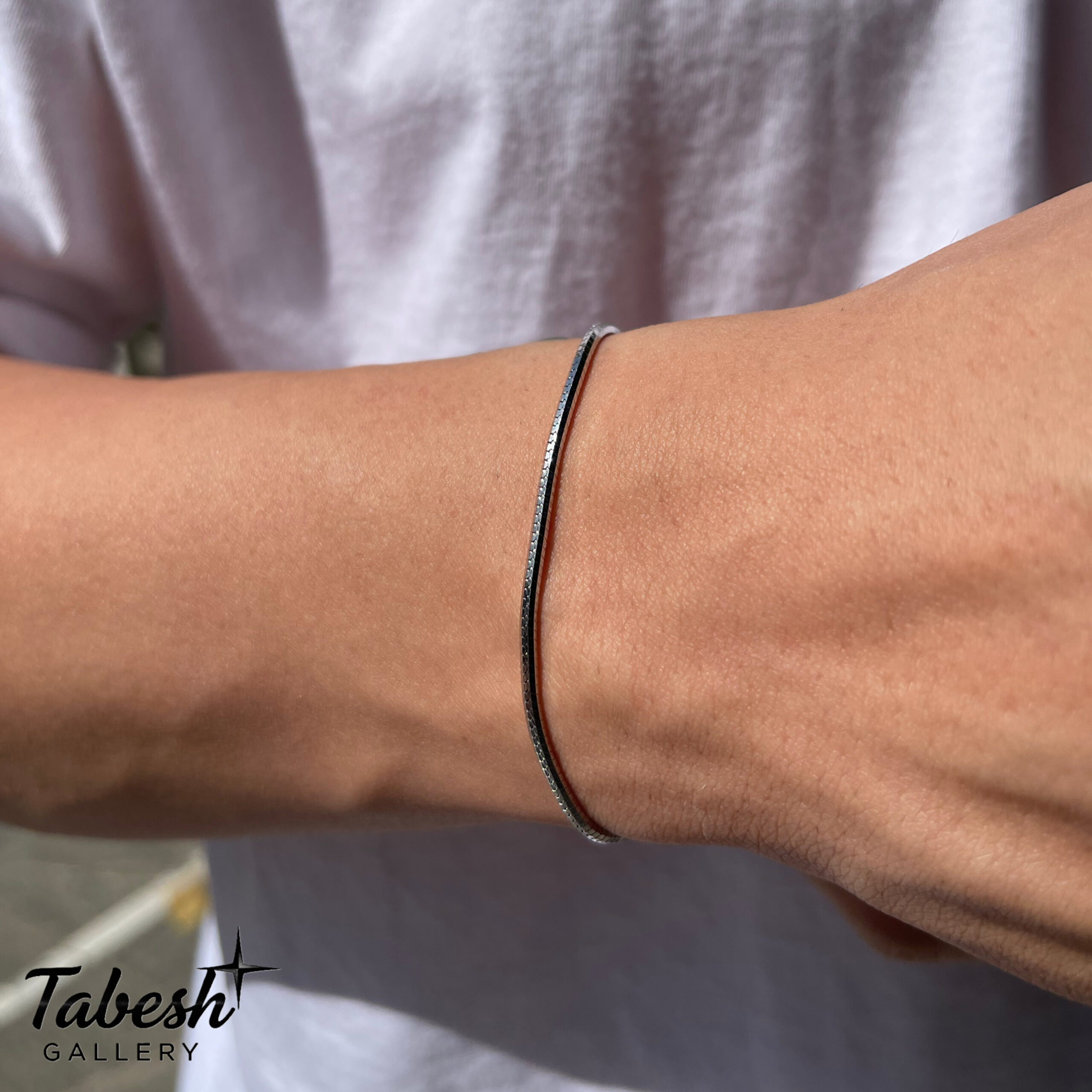 دستبند نقره مردانه كد 0318