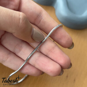 دستبند نقره مردانه ماری کد 0318