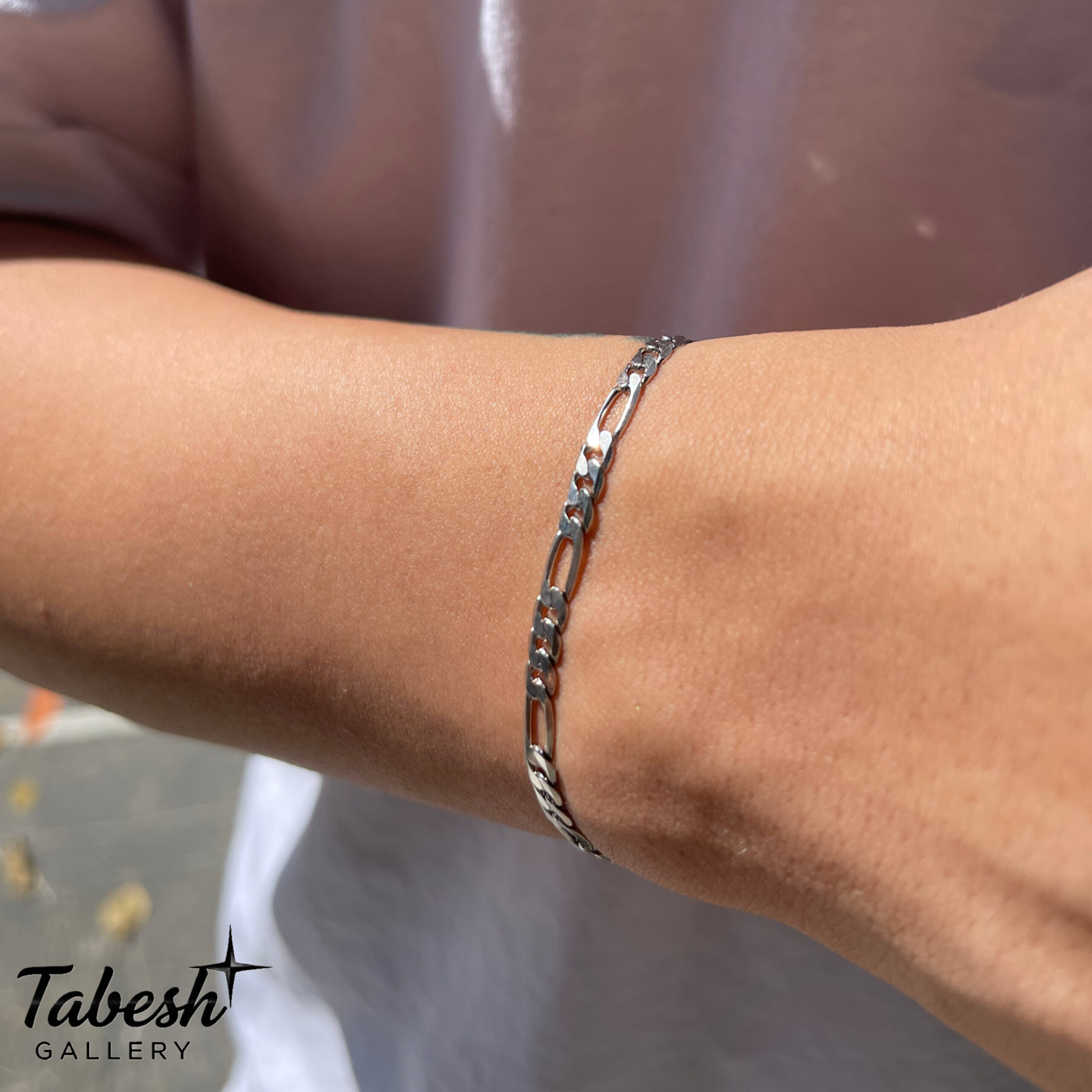 دستبند نقره مردانه كد 0319