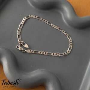 دستبند نقره مردانه فیگارو کد 0319