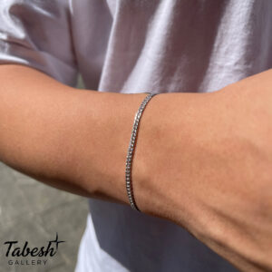 دستبند نقره مردانه كد 03110