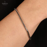 دستبند نقره مردانه ماري کد 03116