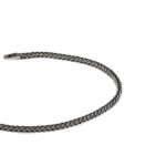 دستبند نقره مردانه ميرو سياه قلم كد 03112