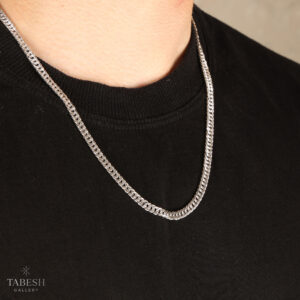 گردنبند نقره مردانه كارتيه دوبل كد0212