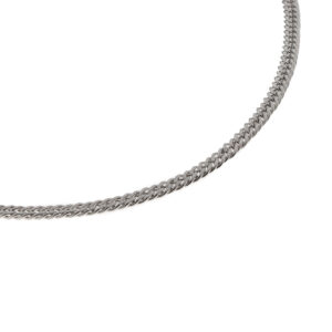 گردنبند نقره مردانه دوبل کد 0212