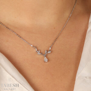 گردنبند نقره شاخه کد 217