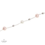 گردنبند نقره مروارید کد 215