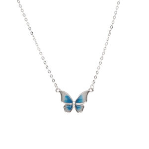 گردنبند نقره پروانه کد 216