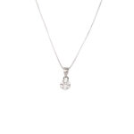 گردنبند نقره گل کد 219