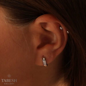 گوشواره نقره حلقه ای کد 114