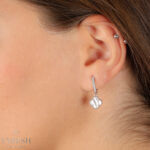 گوشواره نقره ونکلیف کد 112