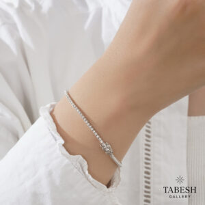 دستبند نقره تنیسی کد 314