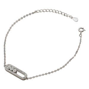 دستبند نقره مسیکا کد 316