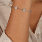 دستبند نقره ونکلیف کد 312