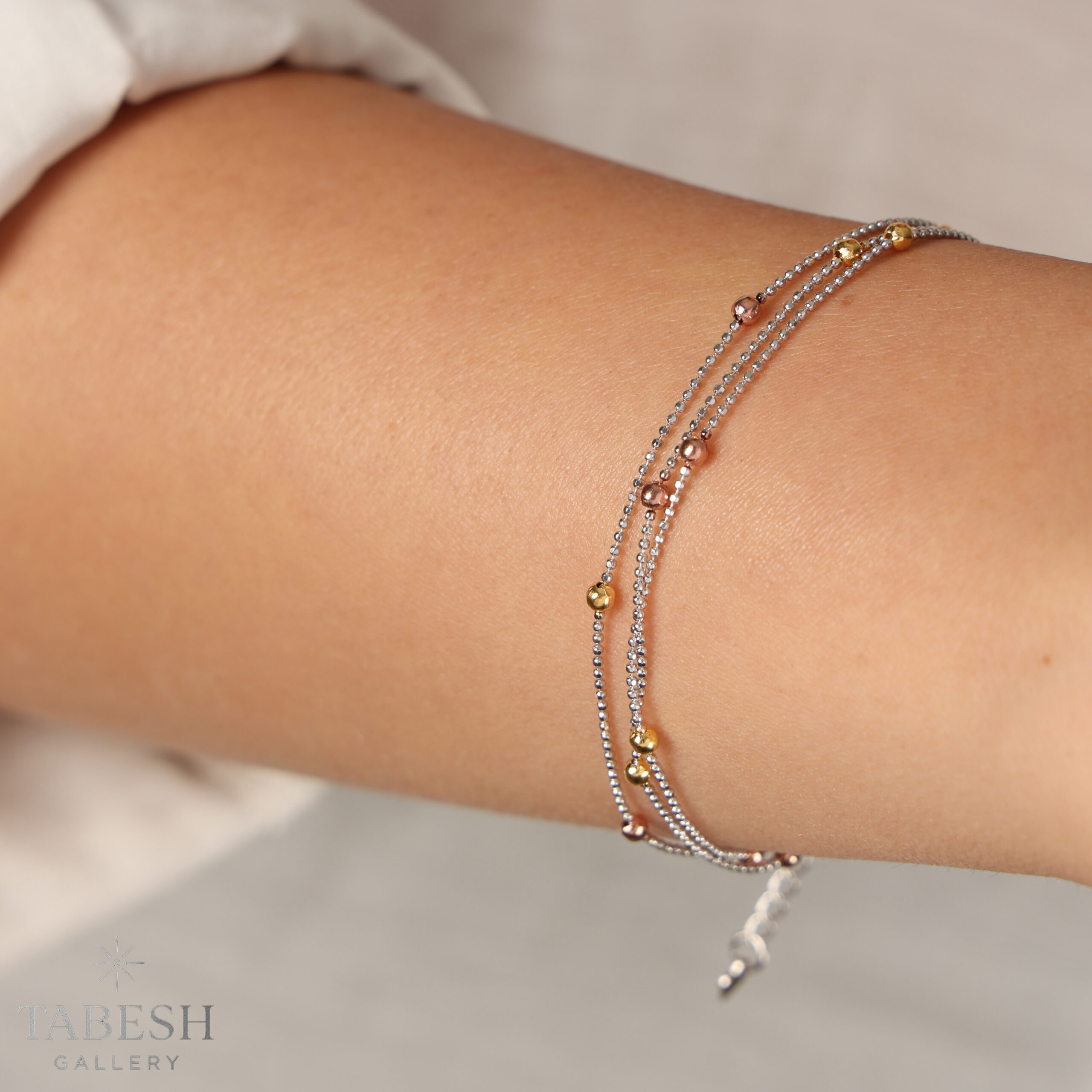 دستبند نقره گوی البرنادو کد 313