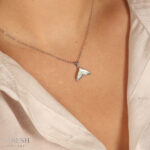 گردنبند نقره دم وال کد 2117