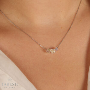 گردنبند نقره سواروسکی کد 2118