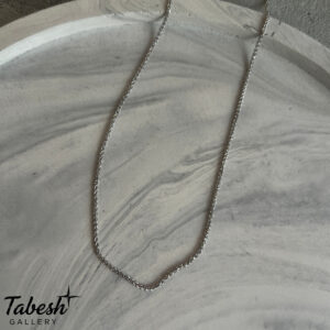 گردنبند نقره مردانه مینیمال کد 02115