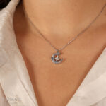 گردنبند نقره پروانه کد 2113